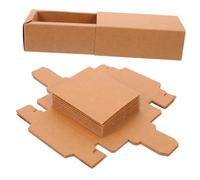 TOPBATHY 10Pcs Kraft Paper Cosmetic Packaging Boxes for Lipstick and Essential Oils Wrapping Boxes with Smooth Edges for Elegant Small Item Storage and Present Wrapping