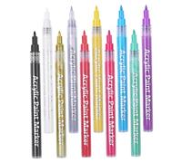 TOPBATHY 10Pcs Manicure Nail Art Paint Pen Fine Tip Drawing Tools for DIY Nail Design Lightweight Pens for Professional Salon and Home Use for Dots Lines and Floral Patterns