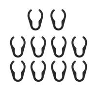 TOPBATHY 10pcs Plastic Cord Clamps for Microphone Mic Stand Cable Storage Organizer Quick Fasten and Easy Installation, Suitable for Larger Mic Stands 25mm Inner Diameter
