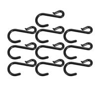 TOPBATHY 10pcs Plastic Safety Chain S Hooks for Traffic Cone Rope Attachment, Heavy Duty 6mm Plastic Hooks with Effortless Installation for Parking Cone Isolation Layout and Site