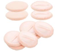 TOPBATHY 10PCS Pure Cotton Round Powder for Loose Makeup Soft Velour Texture Practical Cosmetic Puff for Natural Face Application Lightweight and Portable
