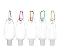 TOPBATHY 10pcs Refillable 30ml Lotion Dispenser Bottles with Hanging Hook Portable Petg Empty Bottles for Travel and Home Use Easy to Carry Hand Sanitiser Containers Random Color