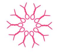 TOPBATHY 10Pcs Small Spiral Perm Rods for Hair Styling Flexible Silicone Curling Rods in Rose Red Reusable Lightweight Hair Curlers for Women and Teens Non-deforming Design for Home and