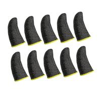 TOPBATHY 10pcs Sweat Finger Cots Gaming Finger Cover Touchscreen Breathable Flexible for Gaming Controller Use
