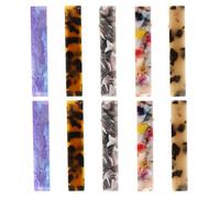 TOPBATHY 10Pcs Tortoise Shell Hair Clips Acetate Duckbill Barrettes for Women Smooth Non-damaging Hair Clamp Stylish Multi-color for Daily Party and Travel Use