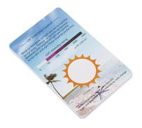 TOPBATHY 10pcs UV Testing Cards UV Identifier Strips Uvb Uvc Rays Detection Photochromic Test Tools for Reptile Terrariums and Light Measurement