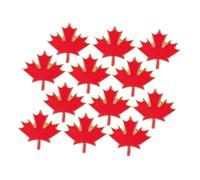 TOPBATHY 12 Pcs Maple Leaf Lapel Pins Enamel Patriotic Brooches for Women Men Vibrant Metal Collar Badge for Fall Clothing Bag Backpack Decoration