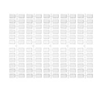TOPBATHY 120pcs Nail Sample Display Frame for Manicure Session and DIY Use Portable Plastic Rectangle Flat Bead Shape Nail Color Display Stand and Enthusiasts