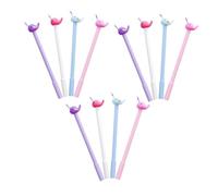 TOPBATHY 12pcs Cartoon Whale Writing Pens for Students School Office Use Smooth Gel Ink Multi-color Black Signature Pens with Tip Protection for Exams and Homework