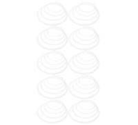 TOPBATHY 12Pcs Drum Mutes Set White Drum Tone Control Rings 12/13/14/16 Inch Sound Isolation Rings for Practice Dampening