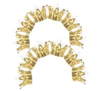 TOPBATHY 12pcs Gold Plated Crown Candy Boxes Decorative Candy Domes for Weddings Showers Birthday Parties Elegant Refillable Dessert Holders for Chocolates and Treats