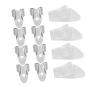 TOPBATHY 12pcs Guitar Fingerstyle Picks Set Thumb and Finger Picks for Acoustic Electric Guitar Mandolin Banjo Playing