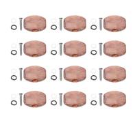 TOPBATHY 12pcs Guitar Tuning Peg Buttons Square Red Agate Hole Diameter Replacement Tuning Peg Caps Musical Instrument Parts for Party Performance