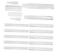 TOPBATHY 12pcs Nail Oil Pens Empty Cuticle Oil Pens Refillable 3ml and 5ml Pp Material Portable with Smooth Interior for Nail Care