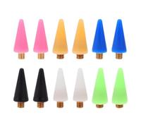 TOPBATHY 12pcs Nail Picker Pen Wax Tip Replacement Set, Multi-Color Dotting Pen Tips for Nail Art Decoration, Suitable for DIY Manicure and Salon Use