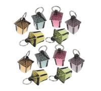 TOPBATHY 12pcs Resin Miniature Luminous Lantern Decorations Small Simulated Lantern Props with Enchanting Glow Colorful Resin Craft Ornaments for Bedroom Desk and Small Space Decor
