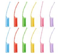 TOPBATHY 12Pcs Silicone Roller Bottle Holder Covers Drop-Resistant Protective Case for Essential Oils Daily Use with Adjustable Strap