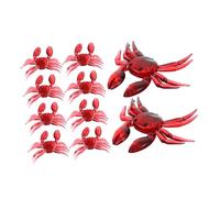 TOPBATHY 12pcs Soft Lifelike Crab Fishing Lures PVC Artificial Bait for Freshwater Trout Tear-resistant Simulation Crab Lure Kit for Angling