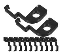 TOPBATHY 12pcs Trash Bin Ventilation Holder Clips for Outdoor Waste Container and Kitchen Trash Can, Tool-free Installation Pla Material, Moisture Reduction Aid for Fresh Air Circulation