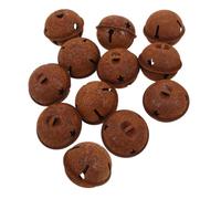 TOPBATHY 12pcs Vintage Rustic Christmas Jingle Bells, Electroplated Iron with Rusty Metal Finish, Old Fashioned Hanging Ornaments for Party and DIY Jingle Bell Crafts