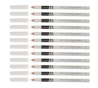 TOPBATHY 12Pcs White Eyeliner Pencils Eye Highlighter Makeup Pens for Waterline Natural Effect Compact Portable Cosmetic