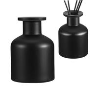 TOPBATHY 150Ml Glass Reed Diffuser Bottle Set 2Pcs Empty Refillable Scent Diffuser Vases for Essential Oils Home Office Spa Decoration