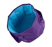 TOPBATHY 15L Foldable Foot Soak Bucket, Portable Foot Bath Basin with Handles, Oxford Cloth PEVA Collapsible Spa for Home Use and Outdoor Travel
