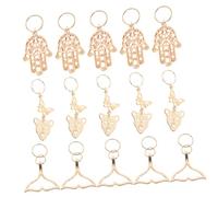TOPBATHY 15Pcs Braid Jewelry Hair Rings with Dolphin Tail Butterfly Leopard Hand Designs Dreadlock Accessories for Women Creative Hair Pendants for Festival and Wedding Styles