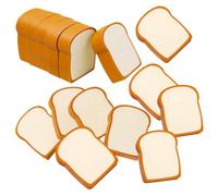 TOPBATHY 16pcs Cute Bread Model Erasers for Office and School Cartoon Toast Shape Pencil Erasers for Drawing and Writing Mistakes Fun Decorative Food Rubbers Party Favors and Study Table