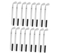 TOPBATHY 16pcs Metal Pen Golfing Pens Hard Frame Design Aluminum Alloy Desk Ballpoint Stationery Desktop Ornament Office Desk Decoration Holiday