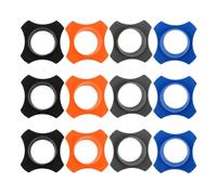TOPBATHY 16pcs Microphone Protective Sleeve Slip Rubber Ring for Wireless Handheld Mics Shockproof Mic Cover Rolling Ring for Ktv Stage Performance
