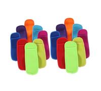 TOPBATHY 16pcs Neoprene Popsicle Holder Sleeves Reusable Insulated Ice Pop Covers Portable Lightweight Frostbite Ice Lolly Protectors for Summer Parties Camping Travel