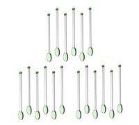 TOPBATHY 18pcs Swizzle Sticks Professional Household Bar Swizzle Sticks for Cocktail Drinks Stirring Assorted Material for Home Bar Accessories Drink Stirrer Random Color