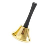 TOPBATHY 1pc Bell Christmas Hand Bell Ergonomic Wooden Handle Sturdy and Polished for Home and Event Decor