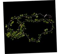 TOPBATHY 1pc Solar Rattan Leaf String Light for Garden Decor Led Wire Lanterns Solar-Powered Fairy Light for Weddings Festivals Lawn and Patio