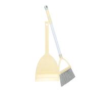 TOPBATHY 1set Small Broom and Dustpan for Boys and Girls Compact Plastic Housekeeping Helper Yellow for Pretend Play and Desktop Cleaning Lightweight and Easy to Use