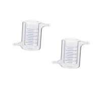 TOPBATHY 2 pcs Borosilicate Glass Double Layer Laboratory Beaker Jacketed Photocatalytic Experiment Container with Graduated Scale for Accurate Scientific Measurements