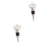 TOPBATHY 2 Pcs Bottle Plug Wine Bottle Stopper Material Decorative Crown Design