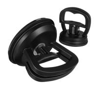 TOPBATHY 2 Pcs Car Dent Puller Kit with Dual Suction Cups Heavy Duty Vacuum Lifter for Automotive Dent Removal Glass Tiles Object Moving Ergonomic Handle Enhanced Stability Black