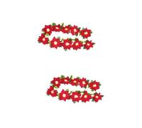 TOPBATHY 2 Pcs Stunning Red Lamp String Decorative Xmas Lights Beautiful Pattern for Celebration