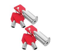 TOPBATHY 2 Set Tubular Key Lock for Vending Machines with Multiple Spare Keys Compatible with Snack Candy Soda Machines Security Lock Accessory and Investment Protection