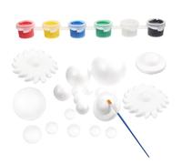 TOPBATHY 2 Sets DIY Solar System Foam Balls Craft Polystyrene Planet Ball Assorted Color Foam Material Use for School Projects and Making Decorations