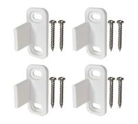 TOPBATHY 2 Sets White Pom Barn Door Floor Guides Heavy Duty Hardware Prevent Swinging and Rolling Off The Rail for Sliding Barn Doors Random Color