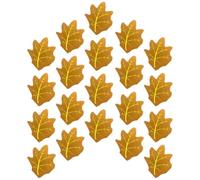TOPBATHY 20 Sheets Maple Leaf Shaped Disposable Napkins, Golden Paper Leaf Napkins, 20 Sheets, Decorative Dining Table Paper Tissue for Autumn Party Decor