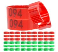 TOPBATHY 200pcs Assorted Colour Plastic Poultry Leg Rings Lightweight Identification Bands for Small Poultry Breeds Practical and Convenient for Farm Use