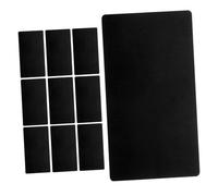 TOPBATHY 200pcs Blank Aluminum Business Card Blanks Matte Black Metal Sheets Laser Engraving for DIY Metal Nameplates and Creative Tags