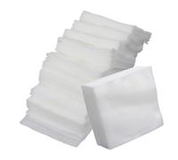 TOPBATHY 200pcs Disposable Non-Woven Cleansing Pads for Face and Eye, Lint-Free and Individually Wrapped, Soft White Cotton Pads for Daily Use and Travel Beauty Care