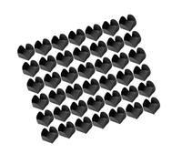 TOPBATHY 200pcs Food-Grade Chocolate Candy Cups Paper Wrappers Black for Baking Truffle Packaging Wedding Birthday Bridal Shower Party Favor
