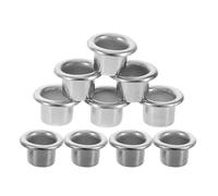 TOPBATHY 20pcs 9x9mm Snare Drum Air Vents Metal Vent Covers Drum Breathing Ports for Marching Percussion