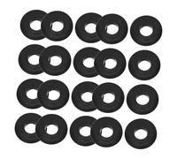 TOPBATHY 20pcs Black Rubber Brake Gasket Kit for Semi Trucks and Trailers Air Brake Hose Seals with Fit Gladhand Grommets Anti-aging Easy Installation Commercial Truck Accessories